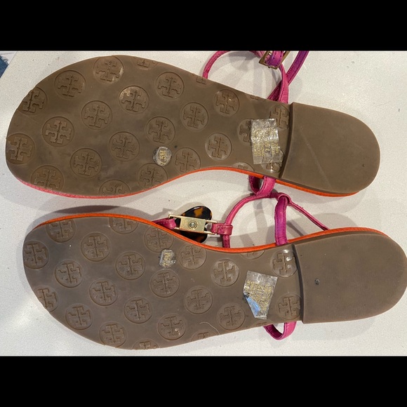 Tory Burch Red Heart Thong Sandals size 7.5 - Picture 3 of 4